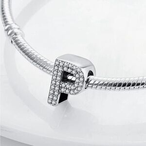 Elegant Silver Initial “P” Bracelet